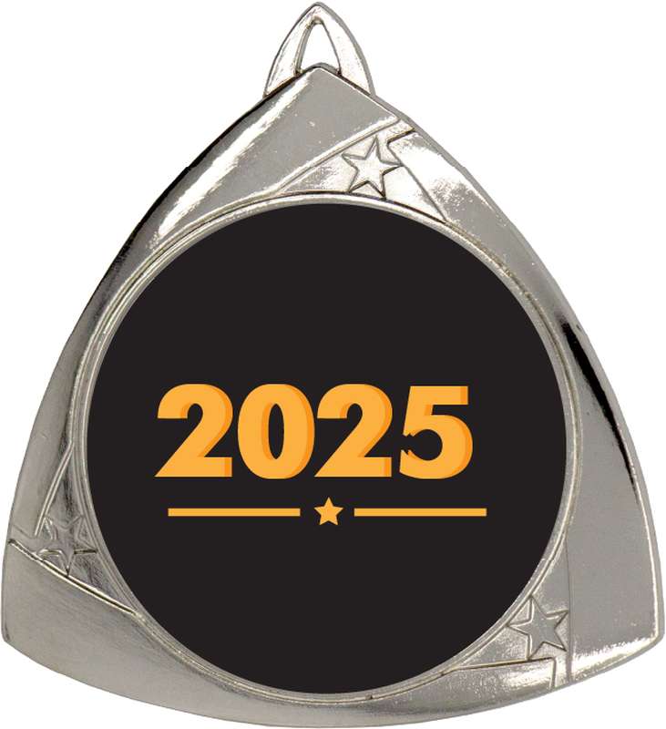 Triangle 25mm Ctre Shiny Gold