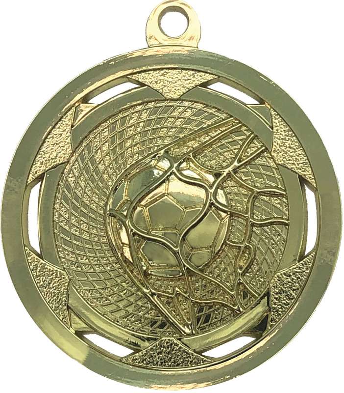 Soccer Sculptured Shiny Gold