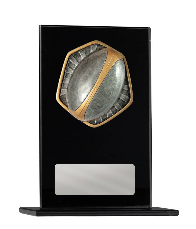 Rugby Glass Trophy 180mm