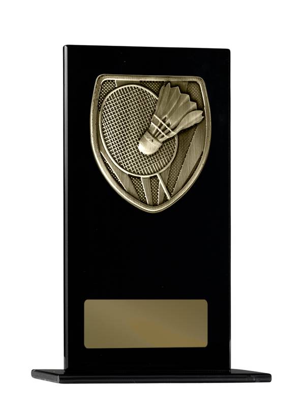 Badminton Glass Trophy 180mm
