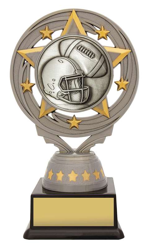 Silver American Football Torch
