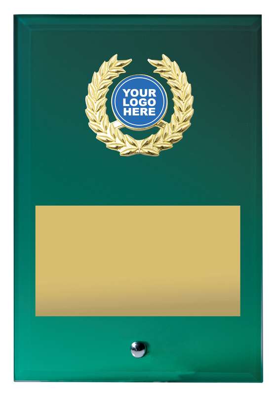 Green Glass Plaque
