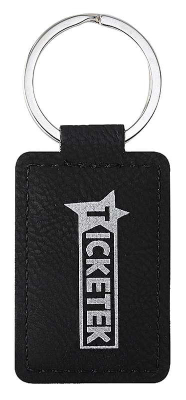 Leatherette Keychain – Black